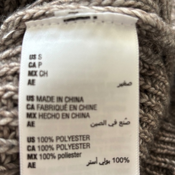 *NWT* And Now This Cardigan Sweater, Heather Mocha, Big Faux Pearl Buttons, Sz S - Picture 7 of 9